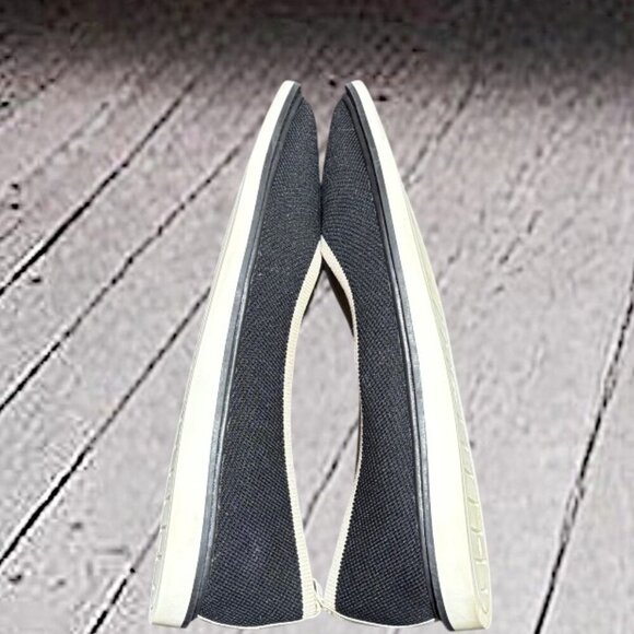 Louise et Cie Celete Black Off White Trim Point Toe Slip on Flats US 7 (E37.5) - Picture 6 of 10